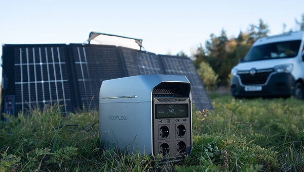 Ecoflow Delta 3 Plus Balkonkraftwerk Solargenerator Tragbar Mobil Unterwegs Strom Energie Speicher Akku