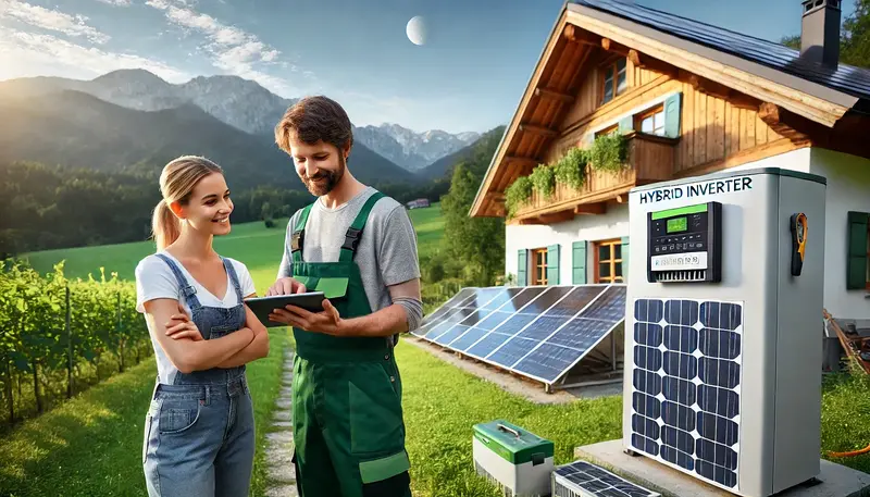 Hybridwechselrichter Effizienter Stromnutzung