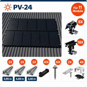 K2 Systems Trapezblech Montageset Für 11 Module