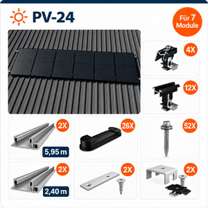 K2 Systems Trapezblech Montageset Für 7 Module