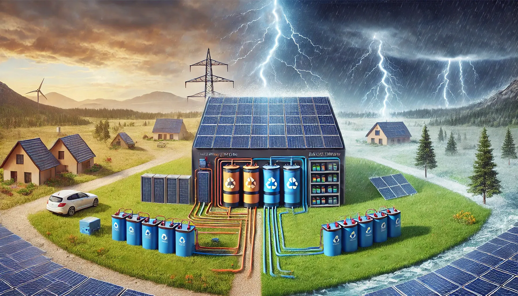 Notstrom Ersatzstrom Solor Speicher Photovoltaik Pv Anlage