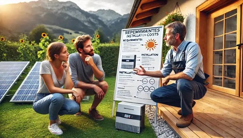 Voraussetzungen Kosten Installation Wechselrichter Photovoltaik Solar